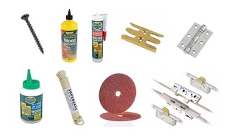 Products for joinery - job-specific nails, glues etc